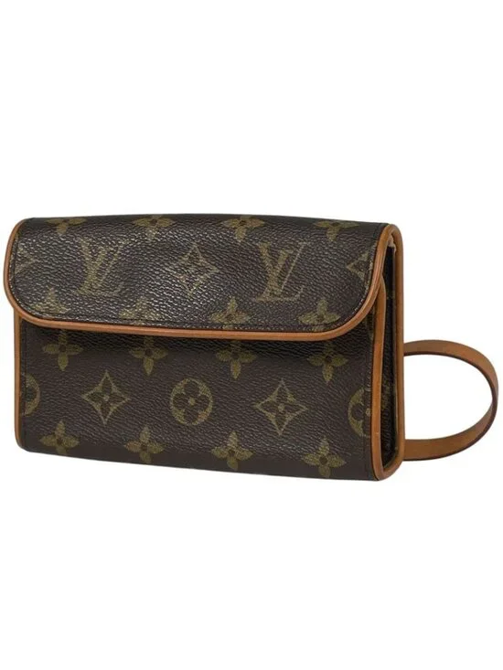 Louis Vuitton Pochette Florentine Waist Bag Pouch Body Monogram Brown - Picture 1 of 6